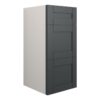 Verity 300mm Standard 3 Drawer Unit - Matt Graphite Grey (Grey Cab)