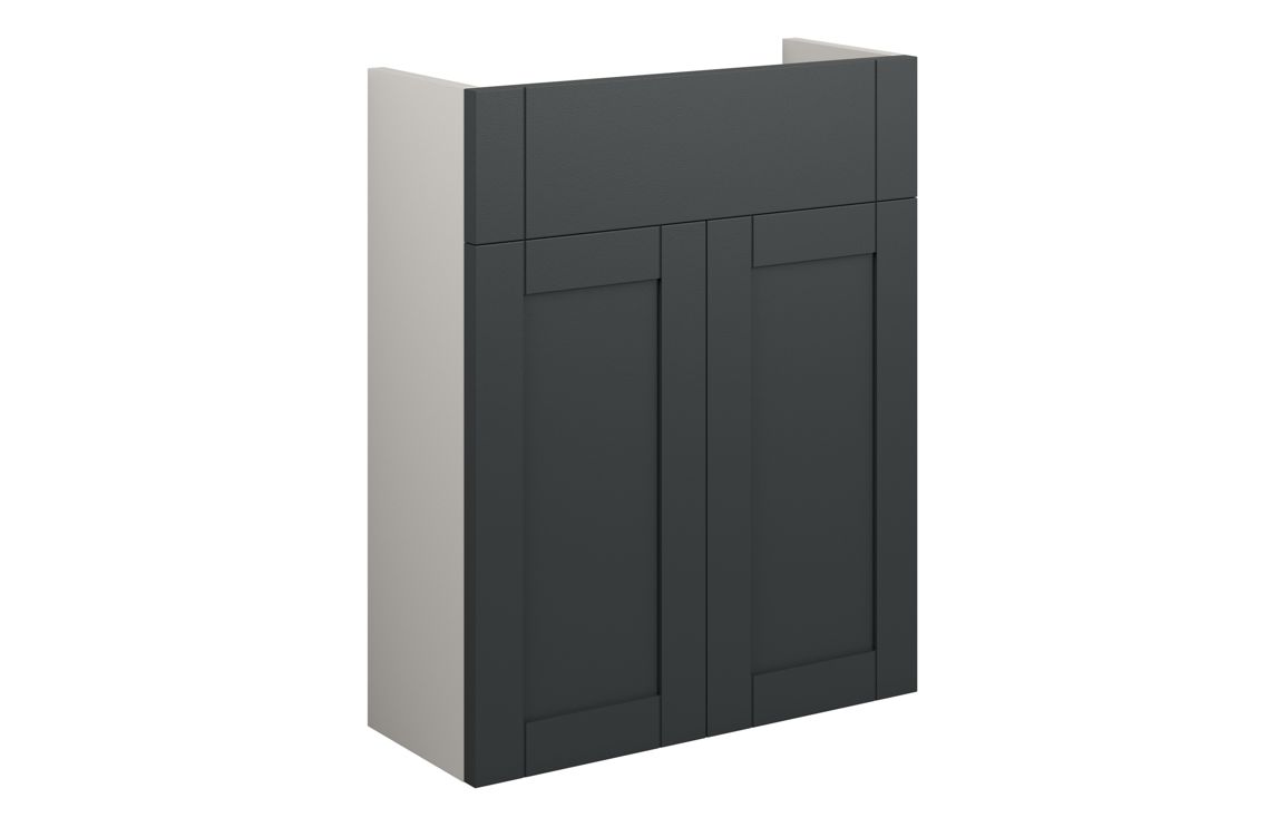 Verity 500mm Slim Basin Unit - Matt Graphite Grey (Grey Cab)