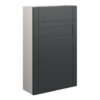 Verity 500mm Slim WC Unit - Matt Graphite Grey (Grey Cab)