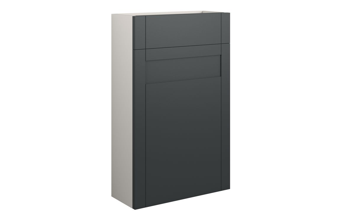 Verity 500mm Slim WC Unit - Matt Graphite Grey (Grey Cab)