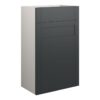 Verity 500mm Standard WC Unit - Matt Graphite Grey (Grey Cab)