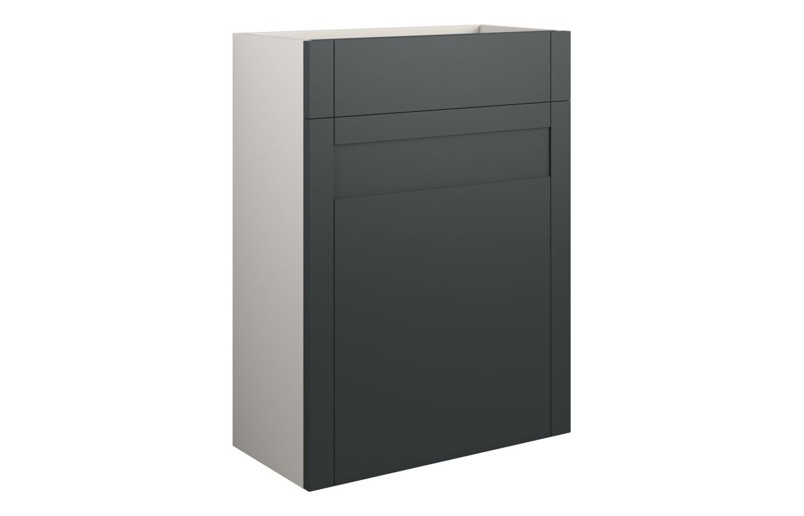 Verity 600mm Standard WC Unit - Matt Graphite Grey (Grey Cab)