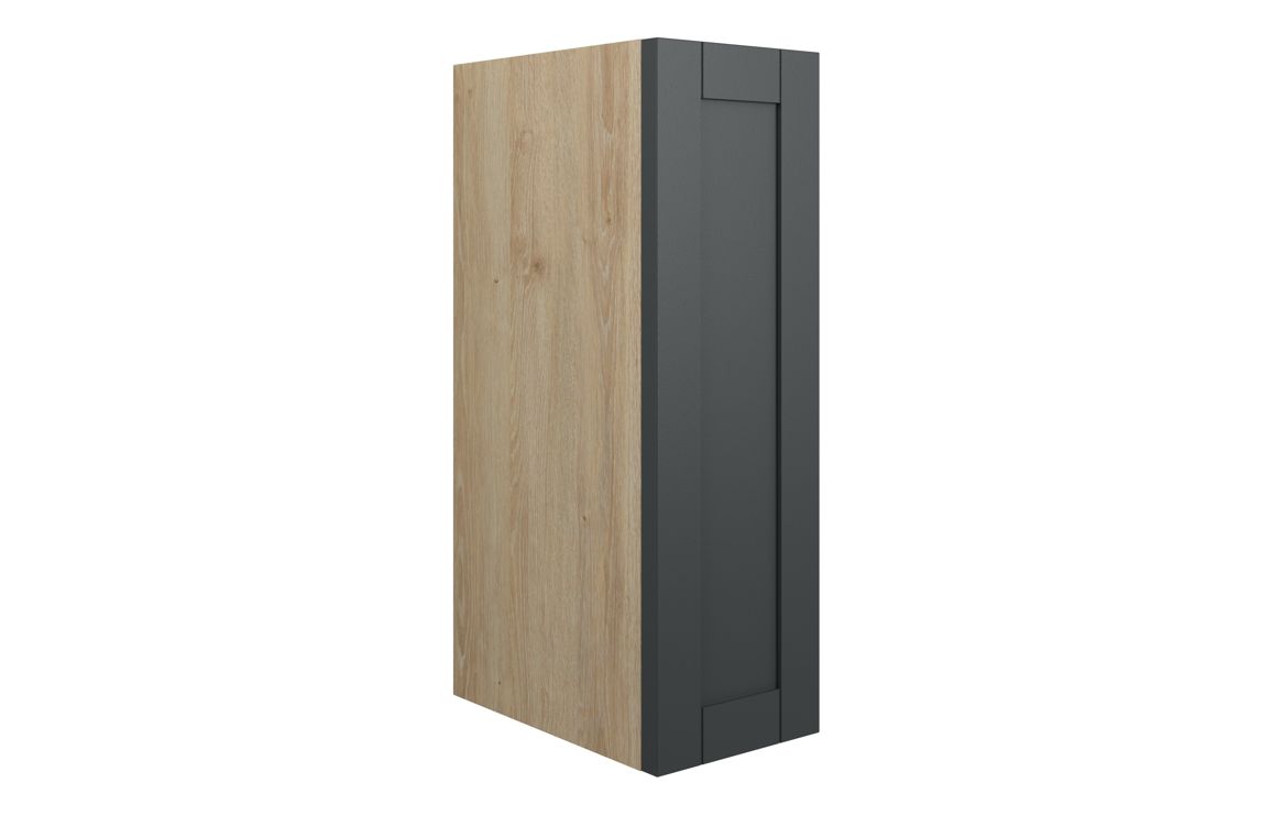 Verity 200mm Standard Toilet Roll Unit - Matt Graphite Grey (Oak Cab)