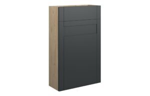 Verity 500mm Slim WC Unit - Matt Graphite Grey (Oak Cab)
