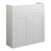 Verity 600mm Slim Basin Unit - Matt White (Grey Cab)