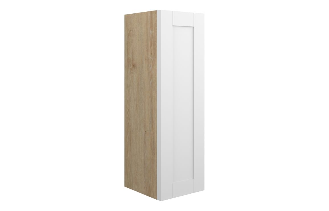 Verity 200mm Slim Base Unit - Matt White (Oak Cab)