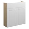 Verity 600mm Slim Basin Unit - Matt White (Oak Cab)