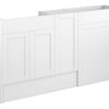 Verity 1536mm Standard Basin  WC & 1 Door Unit Pack - Matt White (Oak Cab)