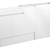 Tewin 1536mm Slim Basin  WC & 1 Door Unit Pack - White Gloss (Grey Cab)