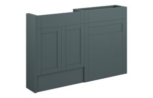 Verity 1236mm Slim Basin & WC Unit Pack - Matt Green Camo (Oak Cab)