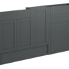 Verity 1536mm Slim Basin  WC & 1 Door Unit Pack - Matt Graphite Grey (Oak Cab)