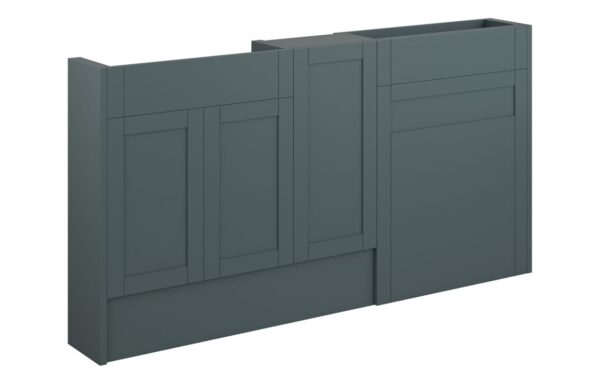 Verity 1536mm Slim Basin  WC & 1 Door Unit Pack - Matt Green Camo (Oak Cab)