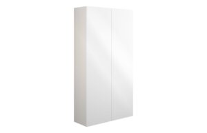 Truro 600mm Slim 2 Door Storage Unit - White Gloss (Grey Cab)