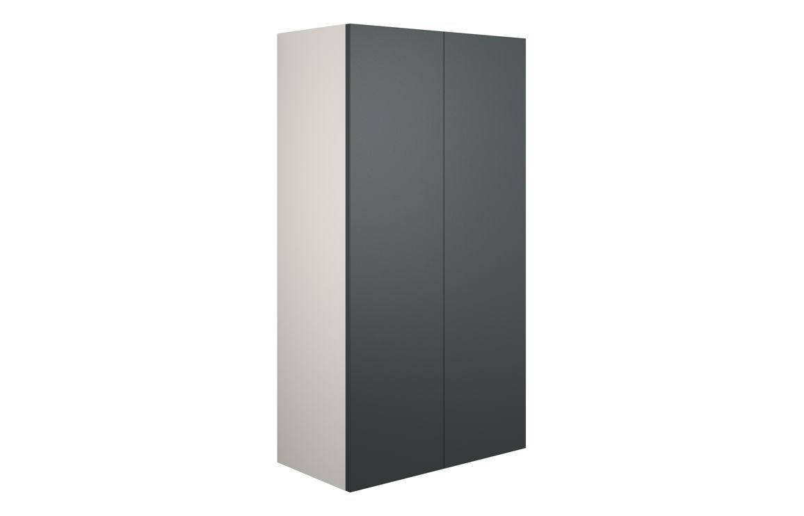 Truro 600mm Standard 2 Door Storage Unit - Matt Graphite Grey (Grey Cab)