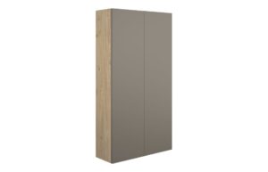 Truro 600mm Slim 2 Door Storage Unit - Matt Stone (Oak Cab)