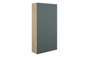 Truro 600mm Slim 2 Door Storage Unit - Matt Green (Oak Cab)