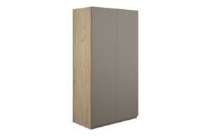 Tewin 600mm Standard 2 Door Storage Unit - Matt Stone (Oak Cab)