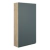 Tewin 600mm Slim 2 Door Storage Unit - Matt Green Camo (Oak Cab)