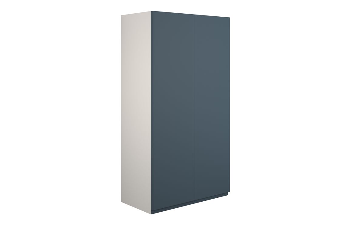 Tewin 600mm Standard 2 Door Storage Unit - Matt Arley Blue (Grey Cab)
