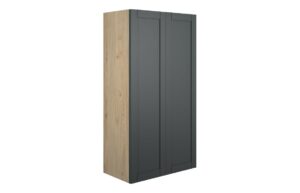 Verity 600mm Standard 2 Door Storage Unit - Matt Graphite Grey (Oak Cab)
