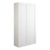 Verity 600mm Slim 2 Door Storage Unit - Matt White (Grey Cab)
