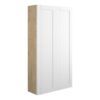 Verity 600mm Slim 2 Door Storage Unit - Matt White (Oak Cab)