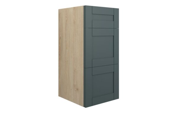 Verity 300mm Standard 3 Drawer Unit - Matt Green Camo (Oak Cab)