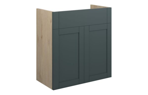 Verity 600mm Standard Basin Unit - Matt Green Camo (Oak Cab)
