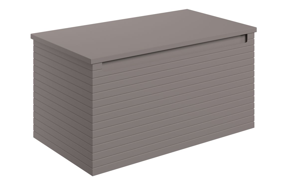 Hatfield 810mm Wall Hung 1 Drawer Basin Unit & Worktop - Matt Taupe