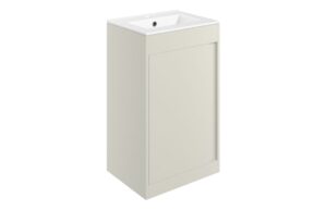 Welwyn 510mm Floor Standing Unit Inc. Basin - Matt Latte