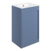 Welwyn 510mm Floor Standing Unit Inc. Basin - Matt Misty Blue