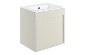 Welwyn 510mm Wall Hung Unit Inc. Basin - Matt Latte