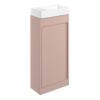 Welwyn 410mm Floor Standing Unit Inc. Basin - Matt Antique Rose