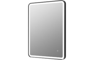 Charlton 600mm Rectangle Front-Lit LED Mirror - Matt Black