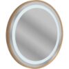 Offley 600mm Round Front-Lit LED Mirror - Brushed Bronze