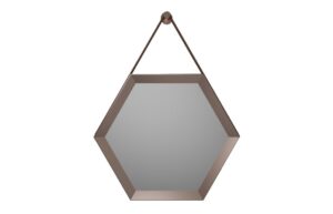 Kennett 500x433mm Hexagonal Mirror - Bronze