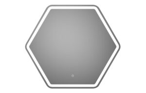 Turner 785x693mm Hexagonal LED Mirror