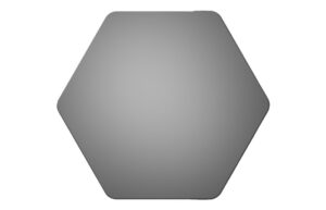 Nodes 500x441mm Hexagonal Mirror