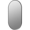 Tewin 800x400mm Oblong Mirror - Matt Black