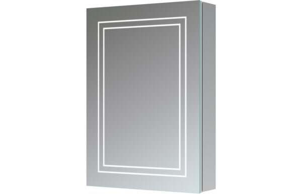 Clothhall 500mm 1 Door Front-Lit LED Mirror Cabinet