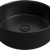 Lismore 355mm Ceramic Round Washbowl & Waste - Matt Black