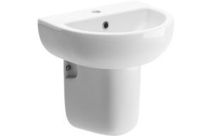 Thirlmere 450x400mm 1TH Basin & Semi Pedestal