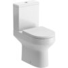 Letchmore Rimless Close Coupled Open Back Comfort Height WC & Soft Close Seat