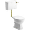 London Low Level WC & Soft Close Seat w/Br.Brass Finishes