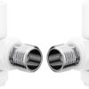Patterned White Radiator Valves - Angled