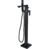 Barnwell Floor Standing Bath/Shower Mixer - Matt Black