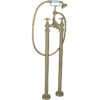 Tates Floor Standing Bath/Shower Mixer & Shower Kit - Brushed Brass