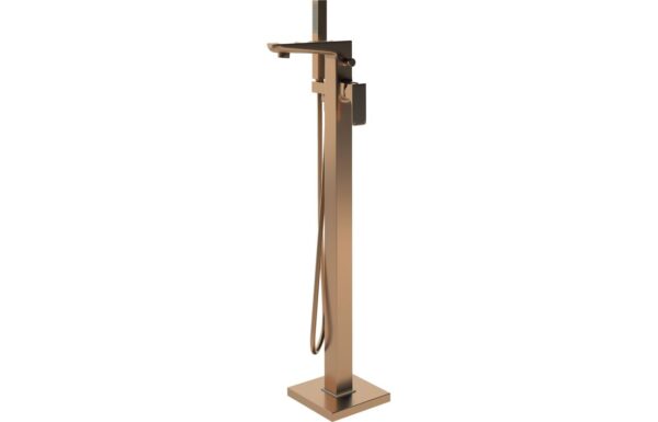 Barnwell Floor Standing Bath/Shower Mixer - Brushed Bronze
