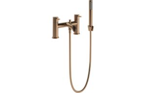 Fulton Bath/Shower Mixer & Bracket - Brushed Bronze