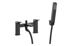 Glenwood Bath/Shower Mixer & Bracket - Matt Black